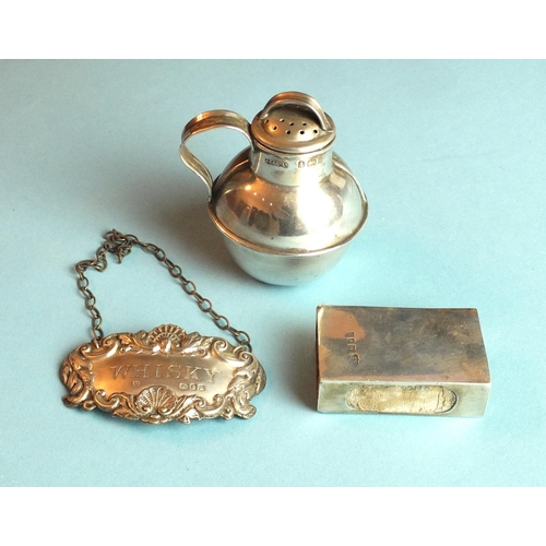 85 - An Edwardian novelty silver condiment modelled as a Channel Islands cream can, marked beneath J Wald... 