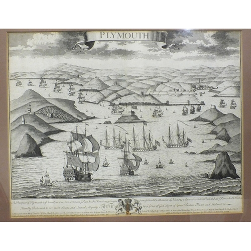 595 - An 18th century engraving, 