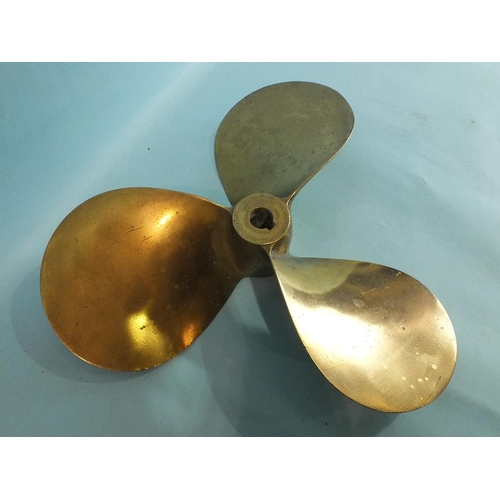 807 - A bronze ship's propeller no.4380/65, dated 1917, 43cm diameter.