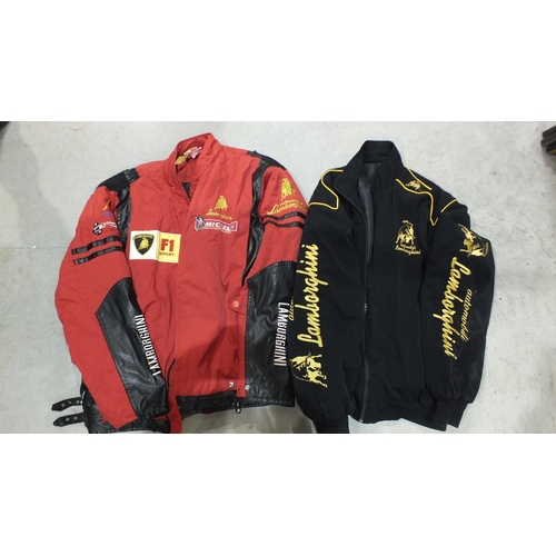 154 - A vintage Ferrari Marlboro Michael Schumacher jacket, another Schumacher Ferrari blue jacket, two La... 