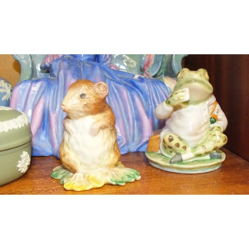 178 - A Royal Doulton figurine, Sweet and Twenty, HN1360, 15cm high, and Royal Doulton Bunnykins baby's bo... 