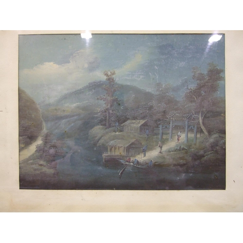 78 - 20th Century Chinese School A THREE-MASTED TRADING JUNK Unsigned gouache, 24 x 31cm and a companion,... 