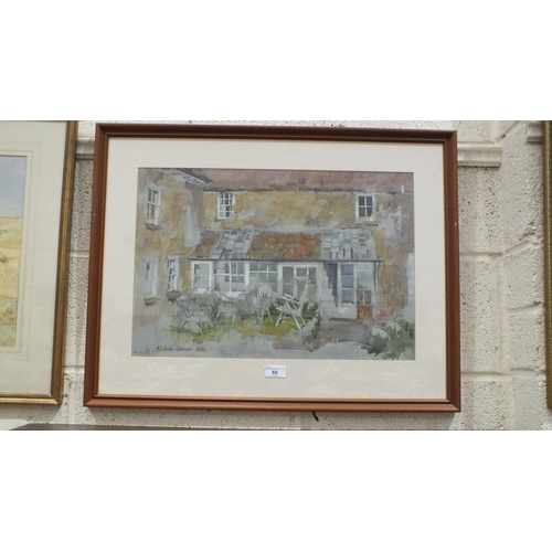 60 - Michael Cadman, Beer Hackett, a signed and titled watercolour, dated 1991, 34.5 x 48.5cm, another, C... 