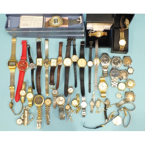 73 - A large quantity of assorted wrist watches.