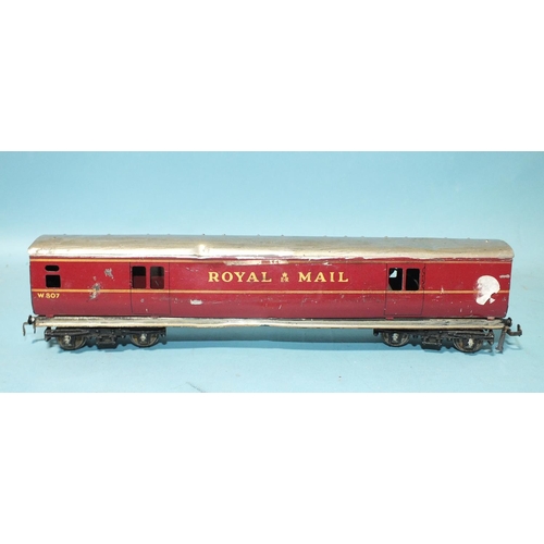 216 - A quantity of mainly Bachmann and Roco wagons, all unboxed, (approximately 50) and a tinplate Royal ... 