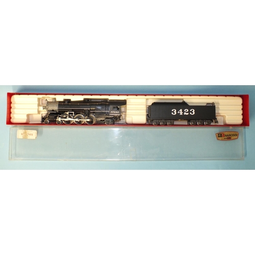 267 - Rivarossi HO gauge, 1283 American outline, 4-6-2 AT & SF locomotive no. 3423, boxed.... 