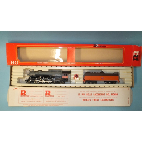 276 - Rivarossi HO gauge, 1214 American outline 4-6-2 (Heavy Pacific) locomotive, 