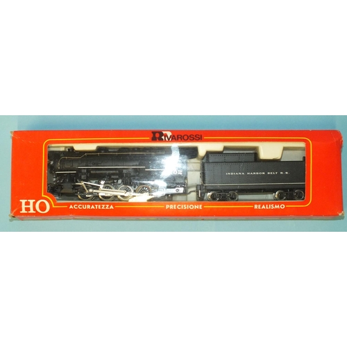 278 - Rivarossi HO gauge, 1224 American outline Indiana Harbour Belt 0-8-0 8-wheel switcher locomotive no.... 