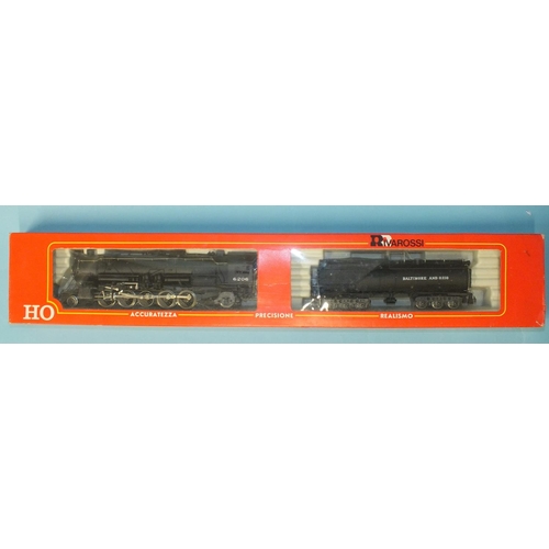 281 - Rivarossi HO gauge, 1255 American outline (Santa Fe) Class S-1a Baltimore & Ohio 2-10-2 locomoti... 