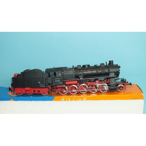 288 - Roco HO gauge, 4112 DB BR48 2-10-0 locomotive RN 582059, (boxed, lid taped).