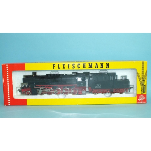 289 - Fleischmann HO gauge, 4175 DB 2-10-0 locomotive RN 50 058, (boxed).