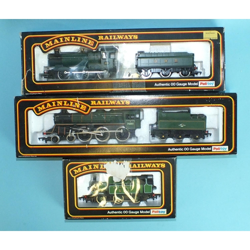 298 - Mainline OO gauge, 37-053 BR 4-6-0 Standard Class 4 locomotive RN75001; 37-058 GWR 0-6-0 2251 Class ... 