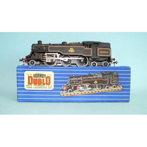 303 - Hornby Dublo, EDL18 Standard 2-6-4 BR tank locomotive RN 80054, (boxed with instructions).... 