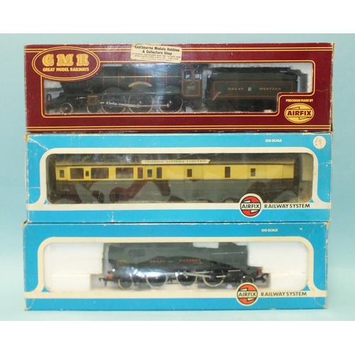 312 - Airfix OO gauge, 54124-2 Castle Class GWR 4-6-0 locomotive RN4073 