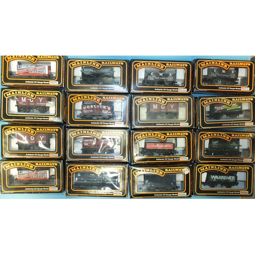 314 - Mainline OO gauge, sixteen boxed wagons, mainly private owner, (16).