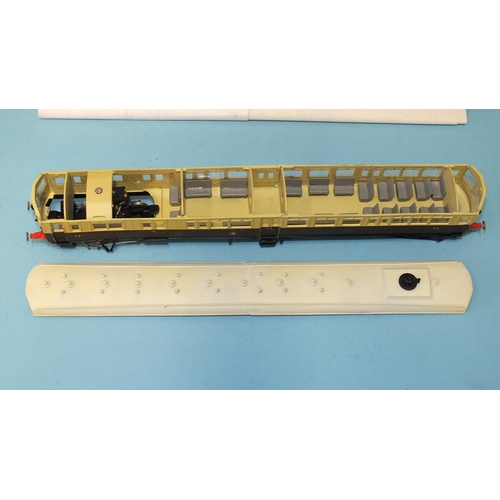 323 - Nu-cast OO gauge, NC254 GWR Steam Rail-motor kit, (completed), boxed with instructions.... 