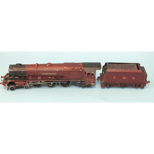 331 - Hornby Dublo, EDL2 3-rail LMS Duchess Class 4-6-2 locomotive RN6231 