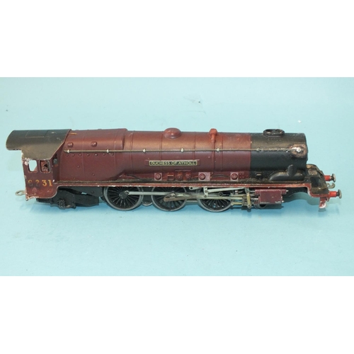 331 - Hornby Dublo, EDL2 3-rail LMS Duchess Class 4-6-2 locomotive RN6231 