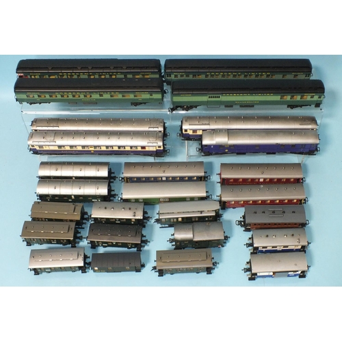 348 - OO gauge, twenty-six Continental coaches, (unboxed).