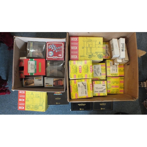 352 - A quantity of empty boxes, including large scale Lehmann Model Railway, (12) and OO gauge, Liliput, ... 