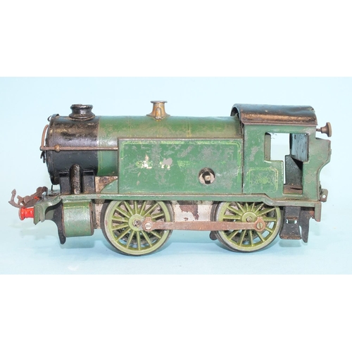 364 - Hornby O gauge, c/w No.1 Special GWR 0-4-0 tank locomotive RN5500, (a/f, worn, screw replaced).... 