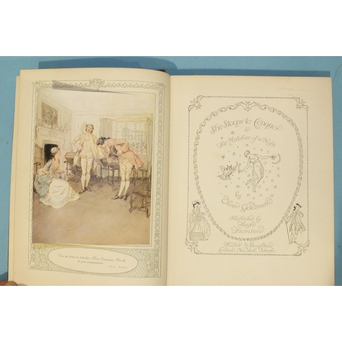 45 - Thomson (Hugh, Illust.), The School for Scandal and She Stoops to Conquer, both blind-stamped Presen... 