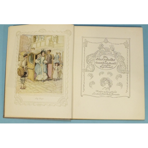 45 - Thomson (Hugh, Illust.), The School for Scandal and She Stoops to Conquer, both blind-stamped Presen... 