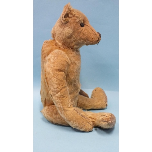 466 - A small early Steiff blonde mohair teddy bear with boot-button eyes, 