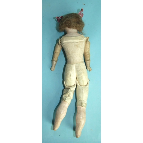 468 - An Armand Marseille bisque shoulder-head doll marked 370, AM 8/Ox, DEP, Armand Marseille with sleepi... 