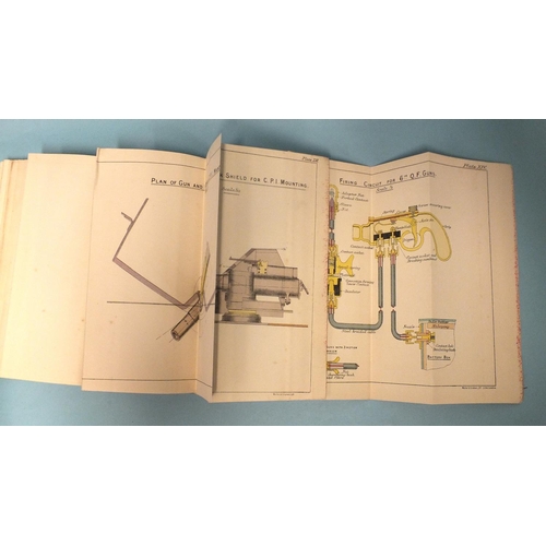 599 - Handbook for the 6-Inch Quick-Firing Gun, 1903, Corrected to July 1903, with 28 coloured foldin... 