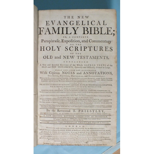 71 - Bible: The New Evangelical Family Bible or a Complete Paraphrase, Exposition and Commentary of the O... 