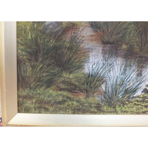 28 - A K Meadows (19th/20th century) LOOKING TOWARDS WIDGERY CROSS, DARTMOOR Pastel, signed, 60 x 83cm.... 