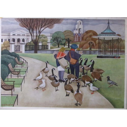 7 - Alfred Daniels (1924-2015) REGENT'S PARK IN NOVEMBER Signed watercolour, dated 1993, 36 x 50.5cm, ti... 