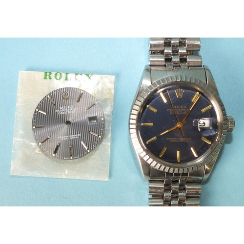 245 - Rolex, a gentleman's Rolex Oyster Perpetual Date Just stainless-steel bracelet watch with automatic ... 