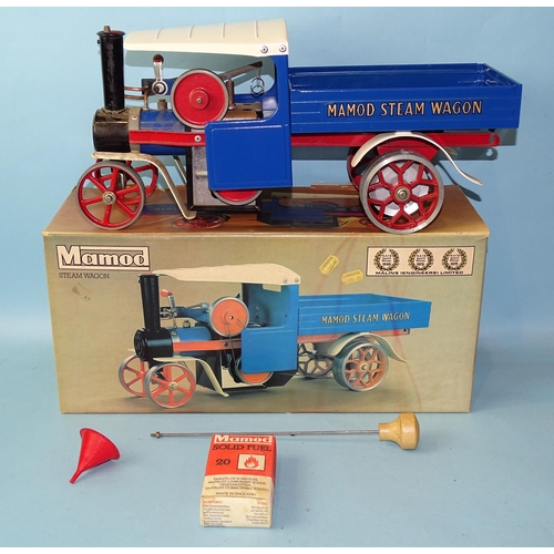 455 - Mamod, Steam Wagon SW1, (no burner), boxed.
