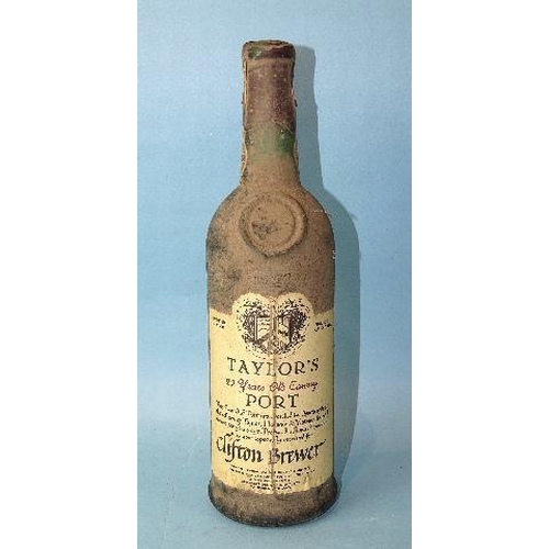 267 - One bottle of Taylors 20-year-old Tawny Port, 70cl, 20⁰, bottled in 1981, with personalised label, (... 