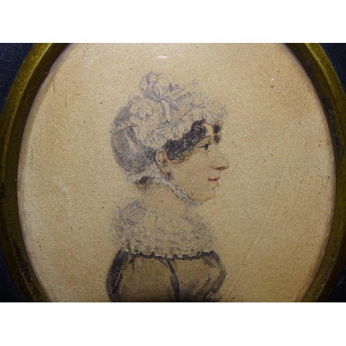 116 - A R Burt (1783-1842) (attrib.), an early-18th century portrait miniature of an unknown woman, 90 x 7... 