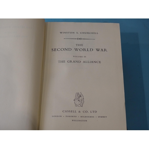13 - Churchill (Winston Spencer), The Second World War, 6 vols, cl gt, 8vo, 1948-54, 1st Edn; A History o... 
