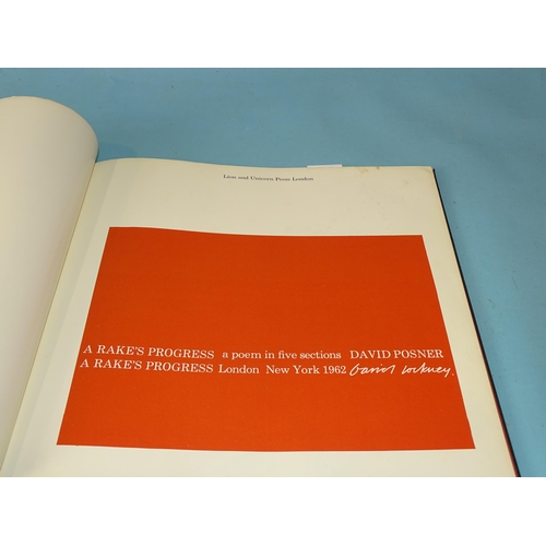 17 - Posner (David), A Rake's Progress, illus: David Hockney, errata page, cl bds, 4to, 1st Edn 1962.... 