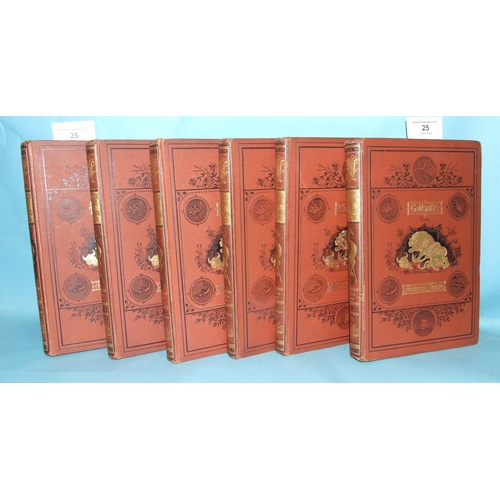 25 - Goldsmith (Oliver), A History of the Earth and Animated Nature, 6 vols, additional colour-printed en... 