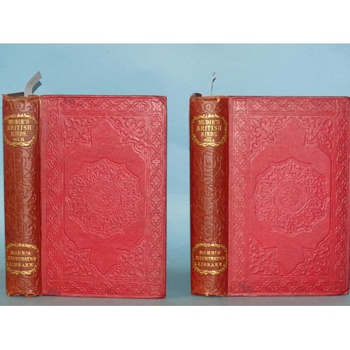 27 - Mudie (Robert), The Feathered Tribes of the British Isles, 2 vols, 4th Edn, hd col plts, red blind-s... 