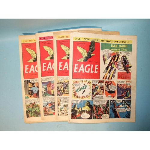 31 - Eagle Comics, vol.4, year 1953, no.s 1, 2, 4, 7-17, 19-26, 28-35, 37, all complete, (nb. vol.4 was a... 