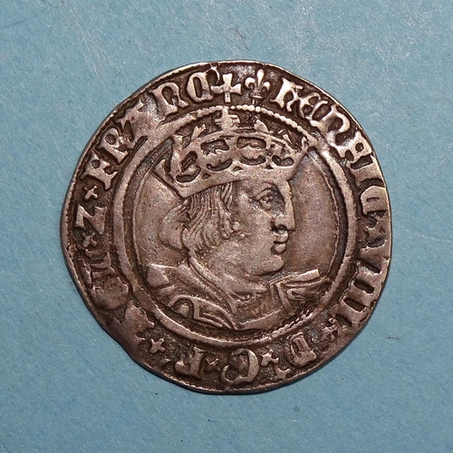 326 - A Henry VIII 1526-44 hammered silver groat, second coinage, London Mint, Lis mint mark.... 