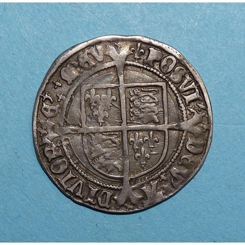 326 - A Henry VIII 1526-44 hammered silver groat, second coinage, London Mint, Lis mint mark.... 