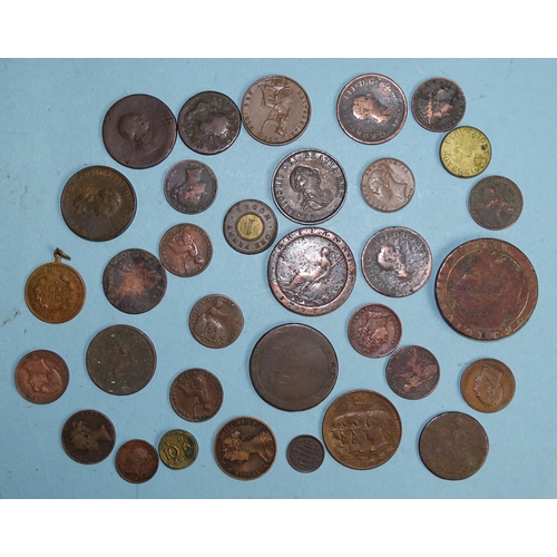 331 - Two George III 1799 half-pennies 1797, cartwheel two-pence, other George III coinage, a Victoria 185... 