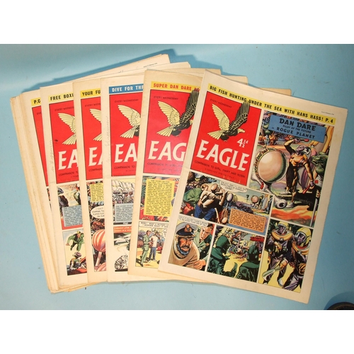 34 - Eagle Comics, vol.7, year 1956, complete year 1-52, all complete.