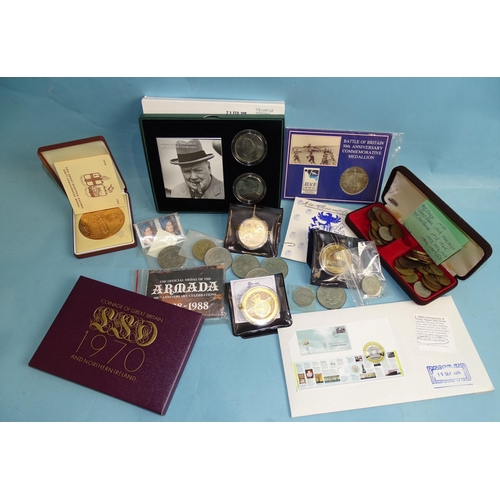 347 - Royal Mint 2007 proof coin collection, 2008 BU coin collections 'Royal Shield of Arms' and 'Emblems ... 