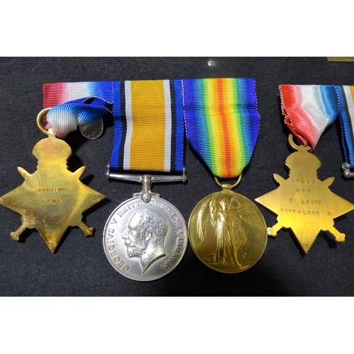 369 - A WWI and later family group of medals: 1914-15 Star, British War and Victory medals to Sgt G H Lewi... 