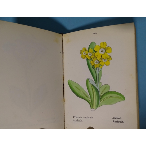 4 - Weber (J C), Die Alpen-pflanzen, four volumes, 400 hand-coloured plates, hf mor gt, 12mo, 1878-79, (... 