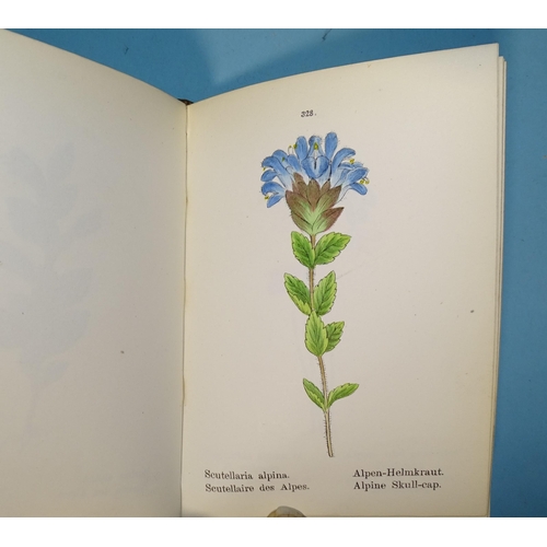 4 - Weber (J C), Die Alpen-pflanzen, four volumes, 400 hand-coloured plates, hf mor gt, 12mo, 1878-79, (... 